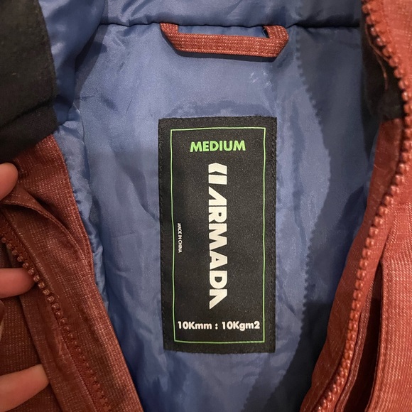 Women's Dark Red Ski & Snowboard Jacket - Picture 2 of 6